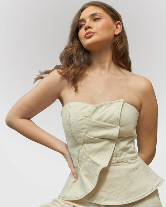 Top Instinto - Denim Crudo