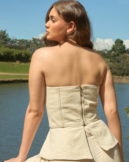 Top Instinto - Denim Crudo